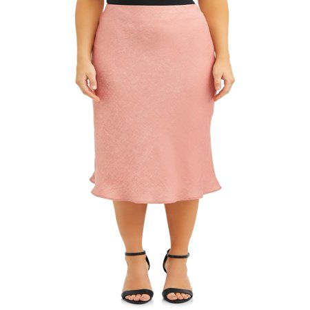 Women's Midi Slip Skirt | Walmart (US)