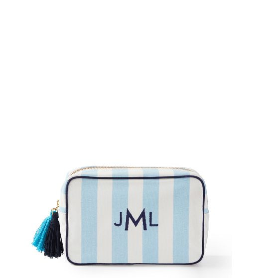 Cabana Stripe Travel Pouch | Mark and Graham