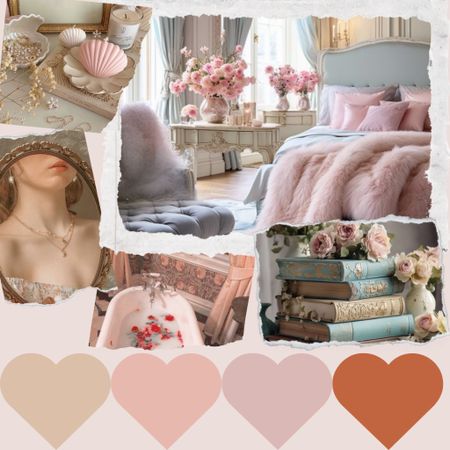 February Color Palette : Romanticism and Pink. Embrace love in home decor. Spread kindness with acts of pink-inspired affection.

#love #pink #romantic #color palette #february #selflove #homedecor #moodboard

#LTKhome