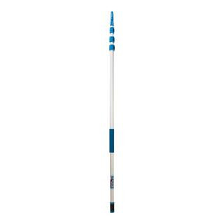 Unger 24 ft. Aluminum Telescoping Pole with Connect and Clean Locking Cone and Quick-Flip Clamps ... | The Home Depot