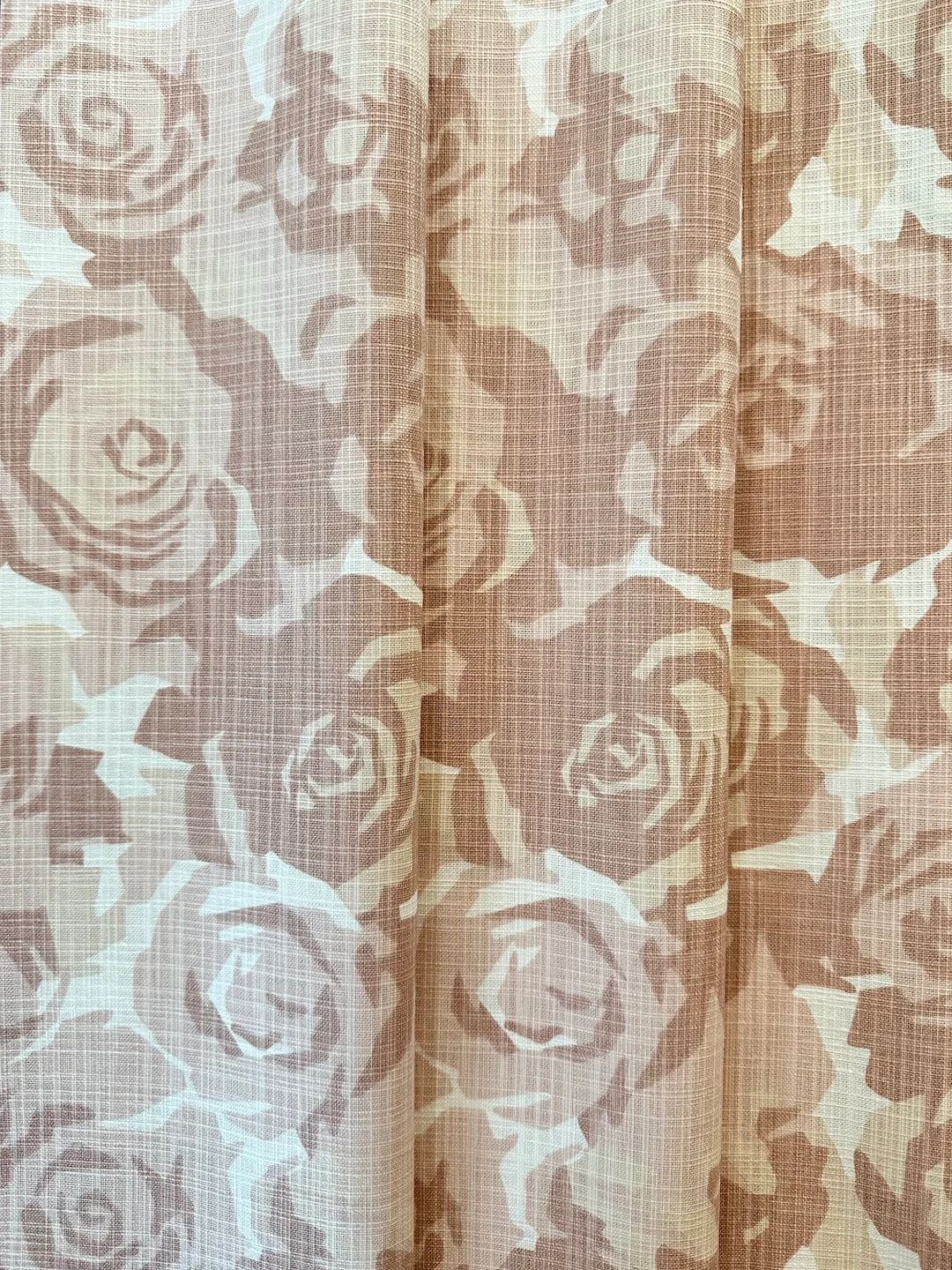USA Curtains Farrah English Rose Cotton Curtains in Blush - Etsy | Etsy (US)