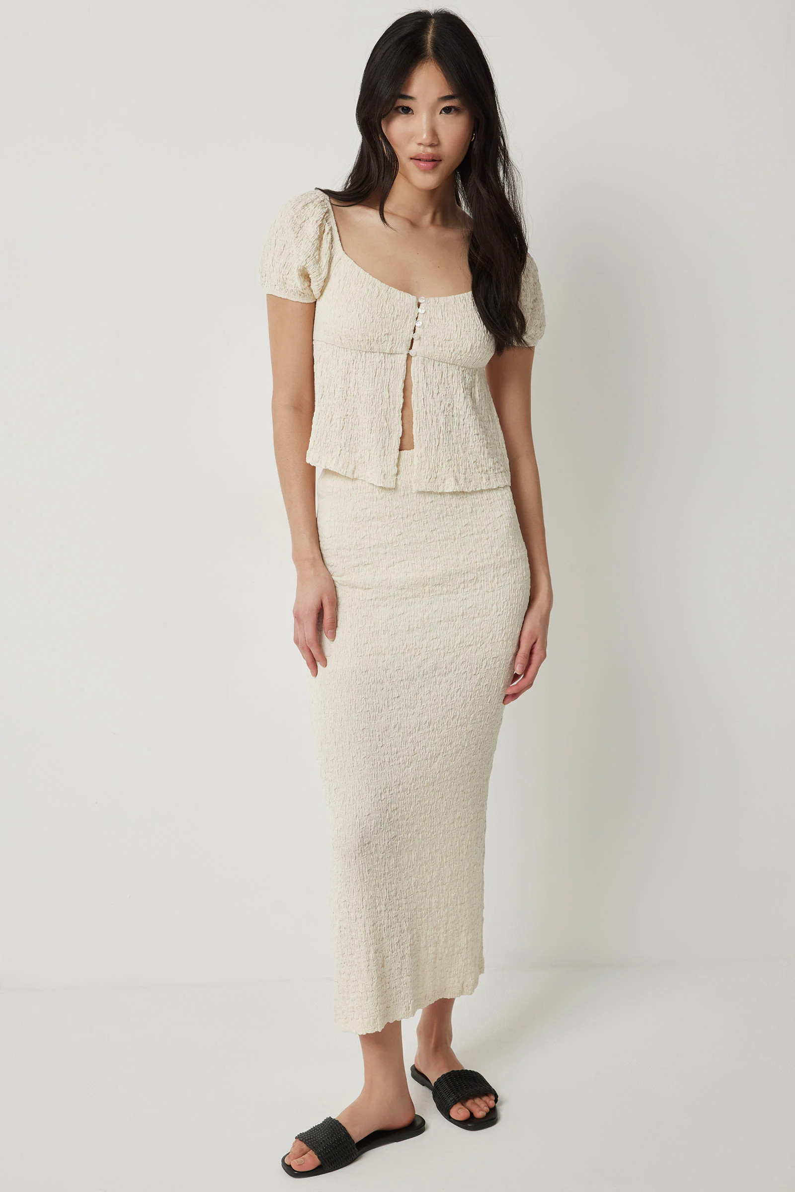 Textured Knit Maxi Skirt | Ardene