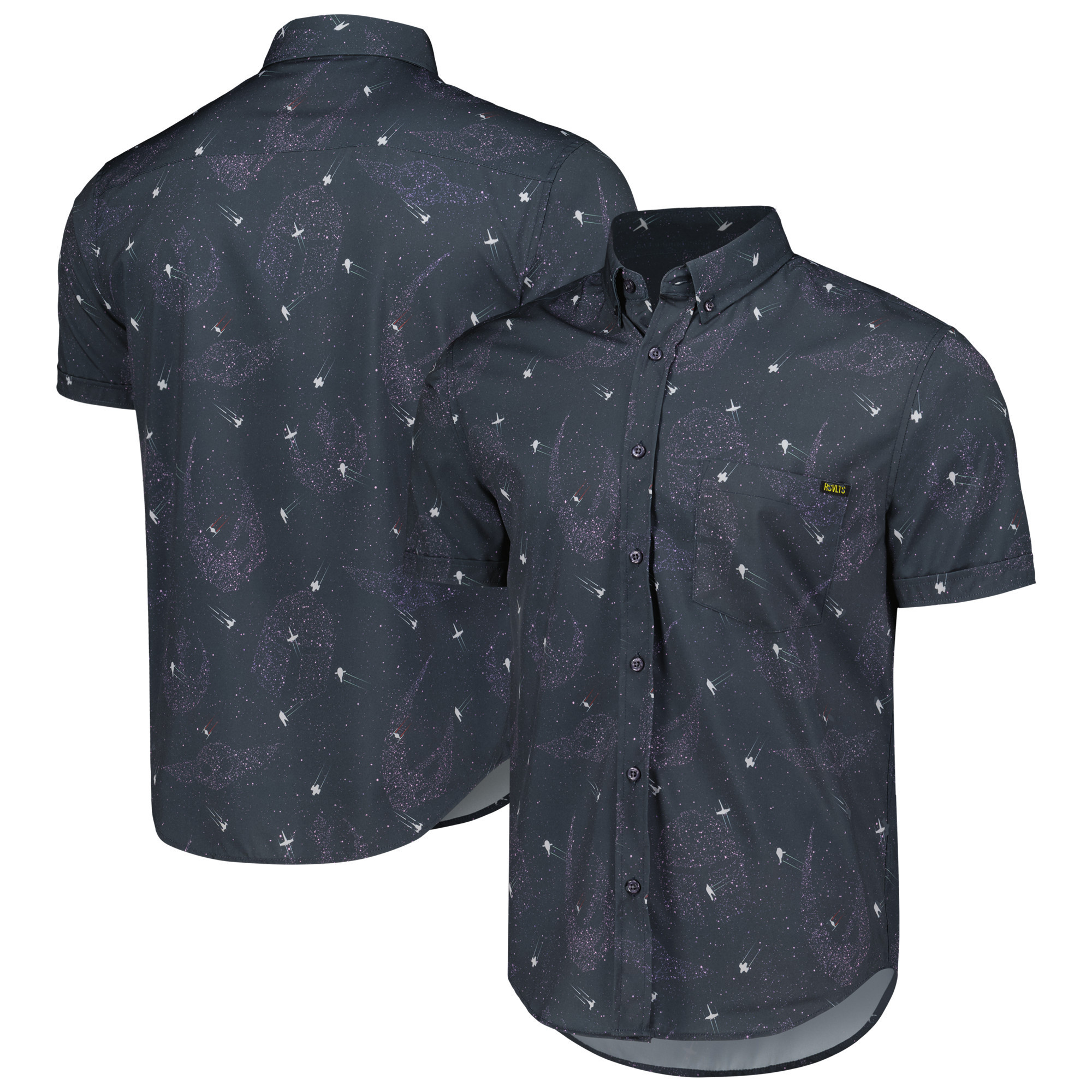 Unisex RSVLTS Black Star Wars Stars and Starships KUNUFLEX Button-Down Shirt | Fanatics