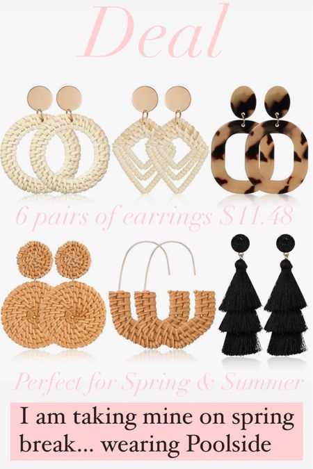 🚨Deal of the Day

6 pairs of earrings $11.48
You can’t beat this deal!

Super cute for Spring and Summer

I am taking mine on Spring break and wearing poolside✔️

#LTKtravel #LTKsalealert #LTKfindsunder50