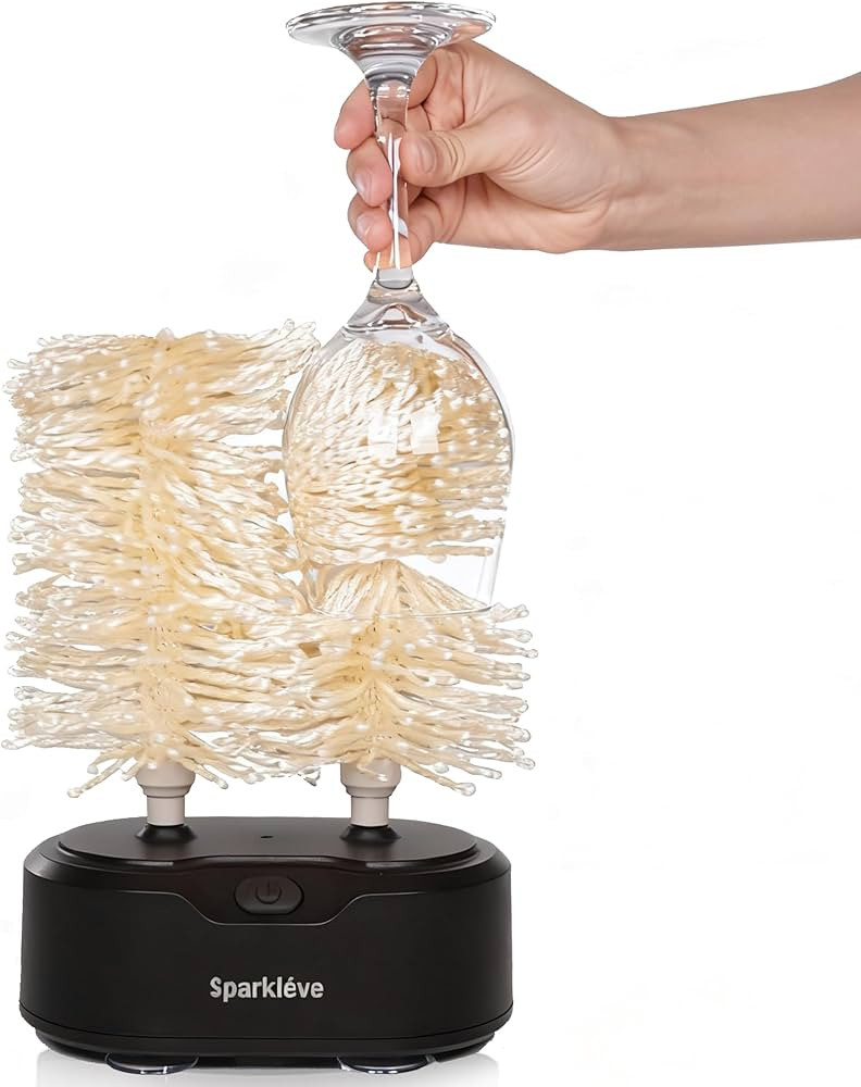 Home Glassware Polisher, World's First Affordable Spinning Glass Polisher, 600 RPM Dries, Polishe... | Amazon (US)