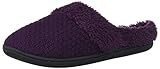 Dearfoams Women's Velour Clog with Memory Foam Slipper, Aubergine, Small Standard US Width US | Amazon (US)