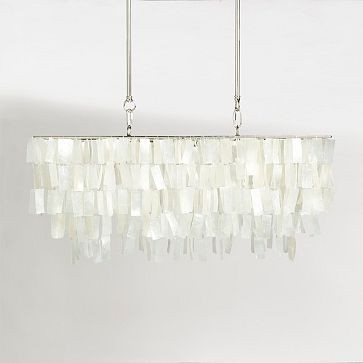 Capiz Rectangle Chandelier (30.5") | West Elm (US)