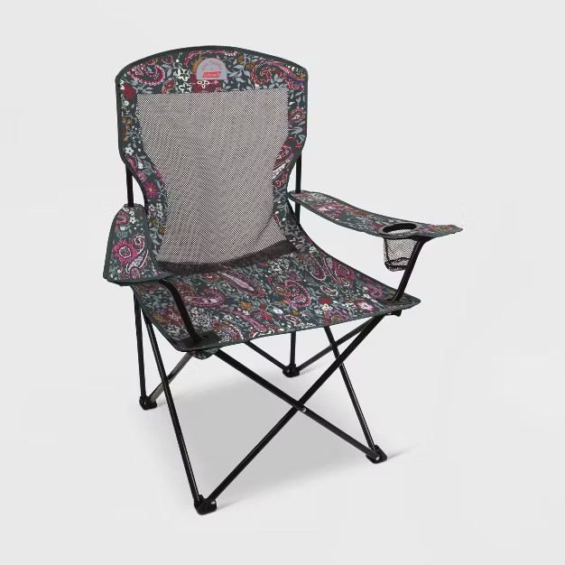 Vera Bradley + Coleman Broadband Quad Chair - Eden Paisley Gray | Target