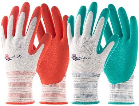 COOLJOB Gardening Gloves for Women and Ladies, 2 Pairs Breathable Rubber Coated Yard Garden Glove... | Amazon (US)