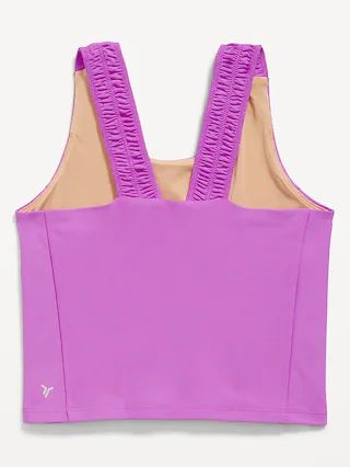 PowerSoft Ruched-Strap Tank Top for Girls | Old Navy (US)