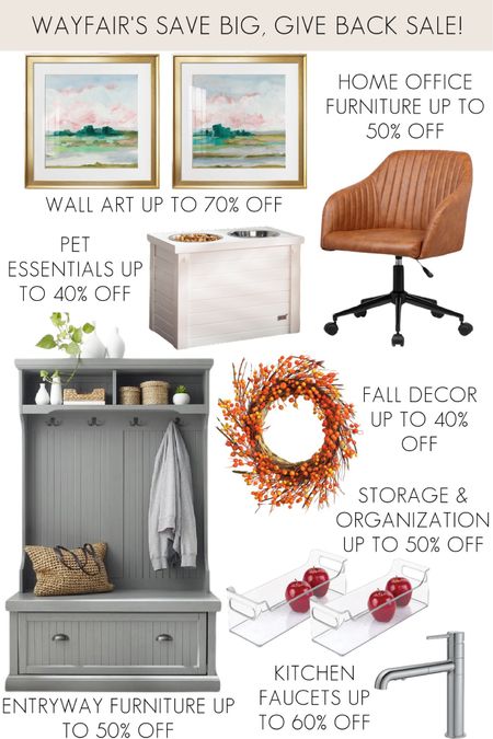 It’s the perfect time to make-over a room in your home because @Wayfair is having their Save Big, Give Back Sale (10/3 - 10/9) with up to 70% off plus fast shipping! Whether you want to organize your fridge, dress up your home office or entryway, or add some art to your walls, you’ll find exactly what you need at an awesome sale price! #wayfair #wayfairfinds #wayfairpartner

#LTKhome #LTKsalealert #LTKfindsunder100