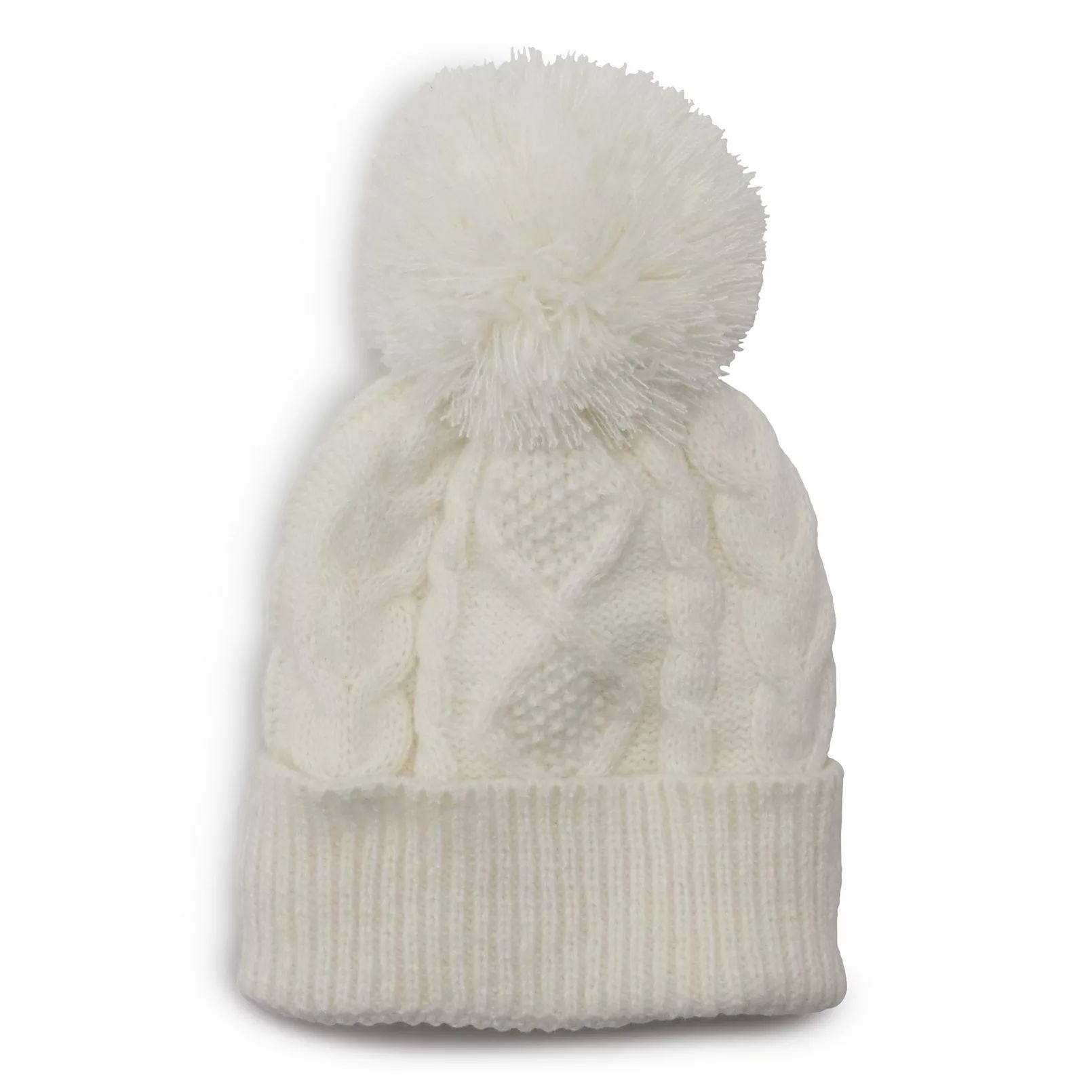 Women's Sonoma Goods For Life® Sherpa Lined Cable Beanie | Kohl's