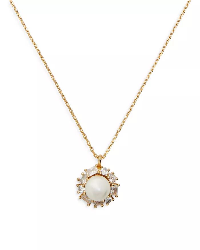 Candy Shop Faux Pearl Halo Pendant Necklace, 17" | Bloomingdale's (US)