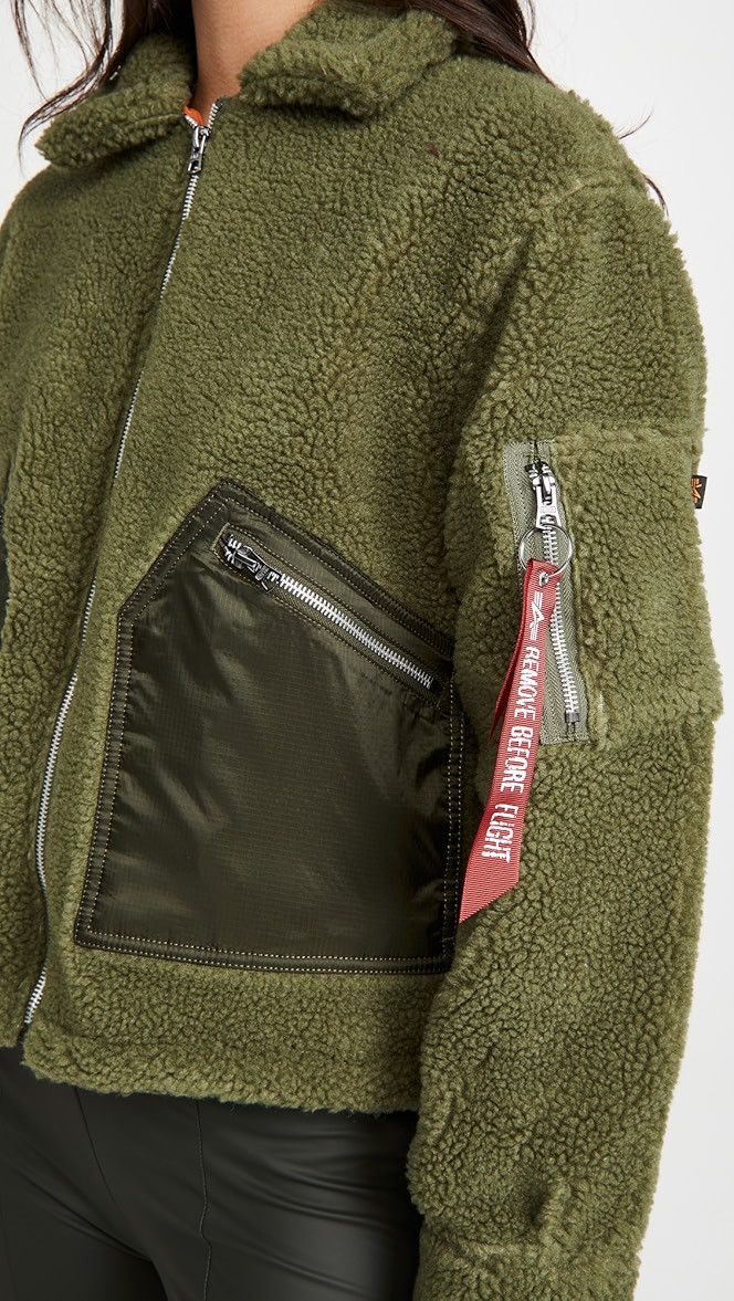 Cropped Sherpa Utility Jacket | Shopbop