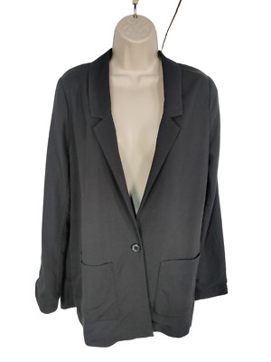 WOMENS H&M EUR 40 UK 12 BLACK THIN LIGHTWEIGHT SUIT WORK BOYFRIEND BLAZER JACKET | eBay US