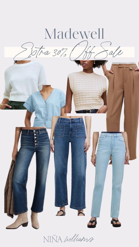 Madewell sale! Spring tops - Denim jeans sale - spring sweater - spring outfit inspoired

#LTKxMadewell #LTKsalealert #LTKfindsunder100