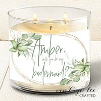 Bridesmaid Candle Label, Will You Be My Asking Gift, Proposal, Label For | Etsy (US)