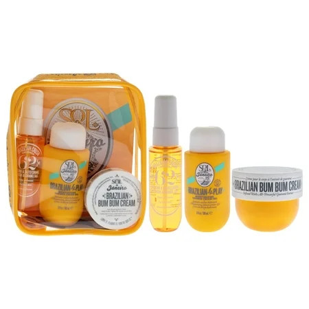 Sol de Janeiro Bum Bum Jet Set , 3 Pc 1oz Brazilian Crush Cheirosa 62 Perfume Mist, 1.5oz Brazilian Bum Bum Cream, 3oz Brazilian 4 Play Moisturizing Shower Cream-Gel | Walmart (US)