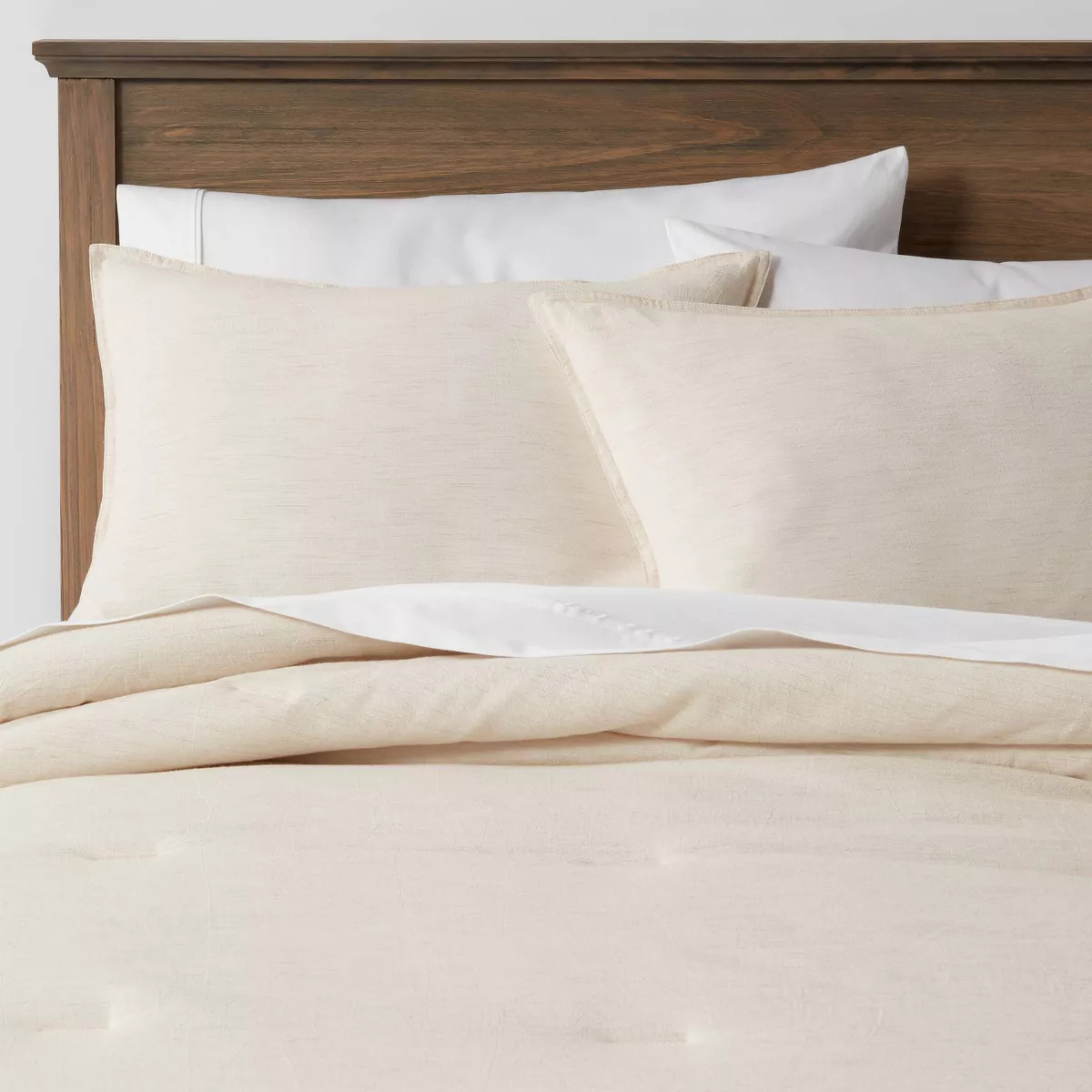 Space Dyed Cotton Linen Comforter & Sham Set - Threshold™ | Target
