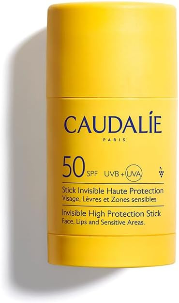 Caudalie Invisible High Protection Stick SPF50, Water-Resistant Face Sunscreen Stick for Face, Li... | Amazon (UK)