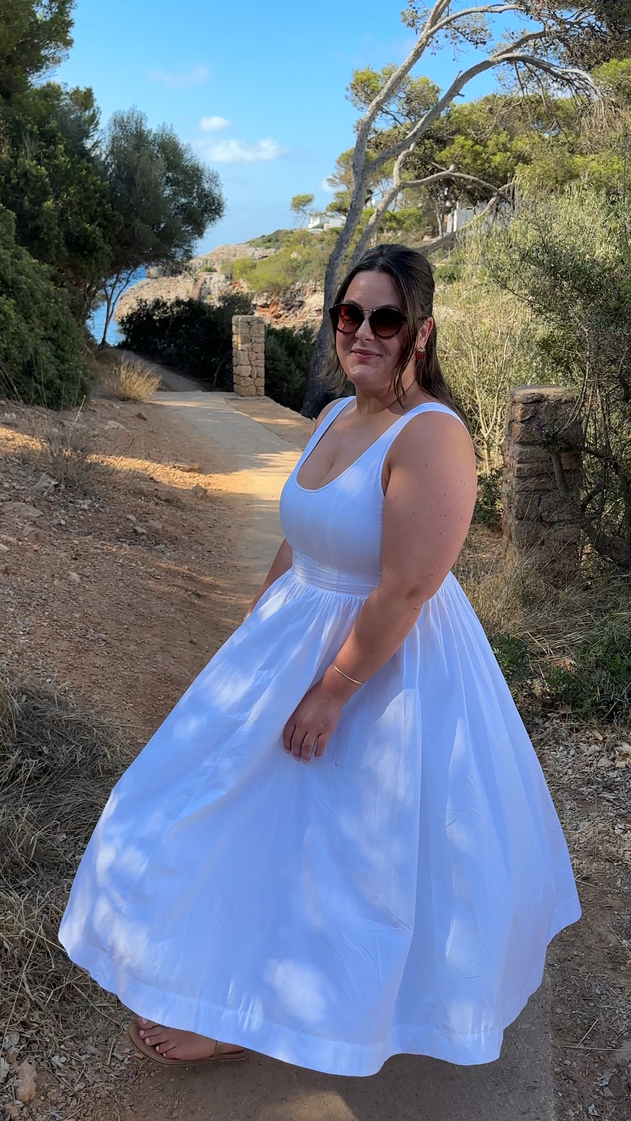 This dress has been EVERYWHERE this season and it’s just gorgeous. 

The easiest dress to wear, didn’t even need a bra which is a winner in my eyes immediately - perfect edition to your wardrobe for holidays, hen dos and summer days! 

I’m wear an 18/regular and I’m 5ft8 🤍 

#LTKmidsize #LTKsummer #LTKuk