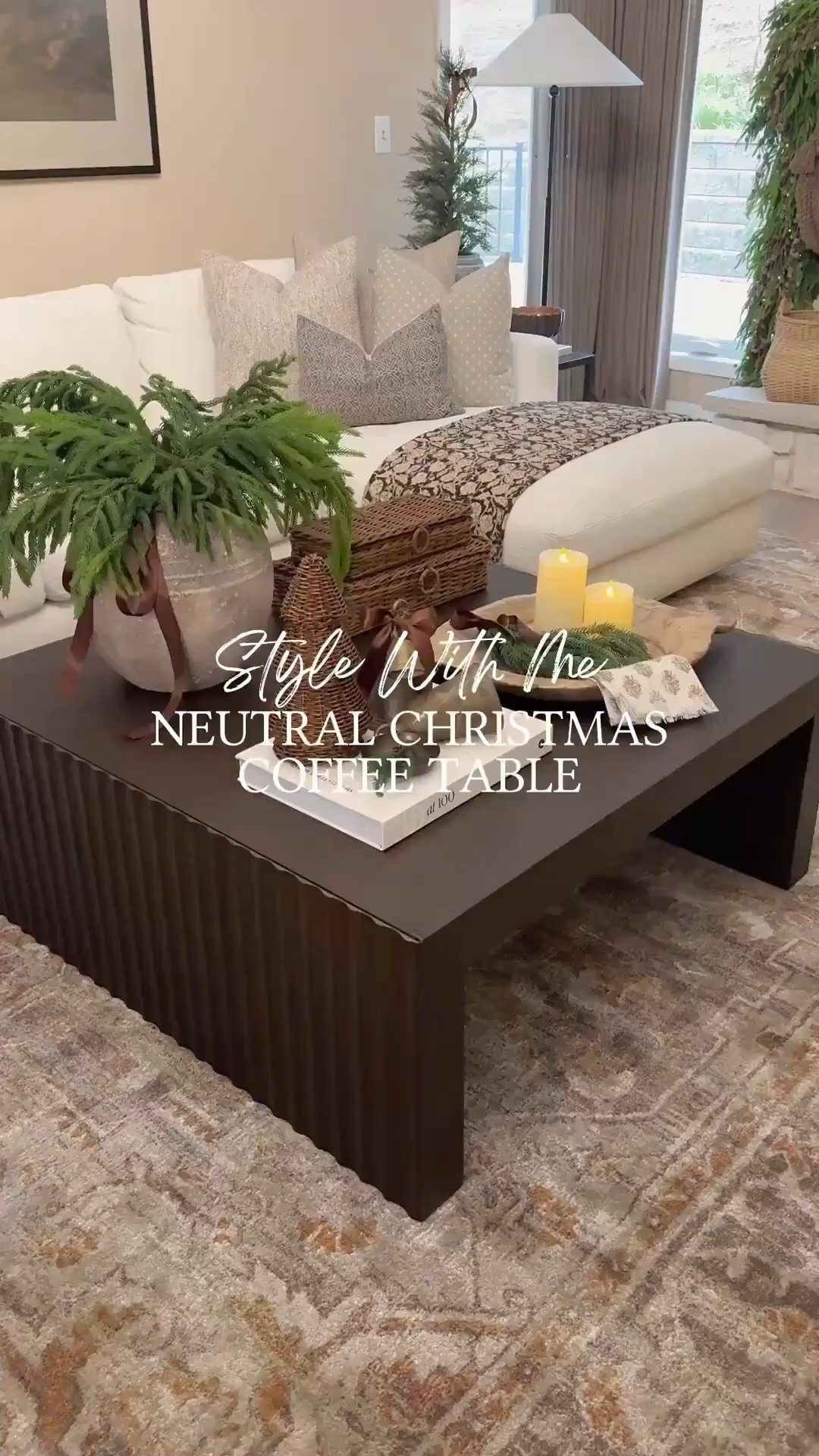 Neural Christmas/Winter Coffee Table Styling Ideas

Follow @farmtotablecreations on Instagram for more cozy home inspiration.

Bring subtle Christmas/Winter charm to your living room with a curated coffee table moment that layers texture, tone, and warmth. I paired woven accents, vintage-style bells, and a soft flicker of candlelight to create a look that feels timeless yet festive. A simple touch of greenery and rich brown ribbons keeps it elevated and organic — perfectly blending into neutral winter decor.

For reference 4 stems shown in vase  

#coffeetabledecor #christmasdecor #neutralchristmas #holidaystyling #modernorganic #livingroominspo #homedecor #stylingideas #seasonaldecor #christmasstyle #interiordesign



#LTKHoliday #LTKSaleAlert #LTKHome

#LTKHome #LTKFindsUnder50 #LTKSaleAlert