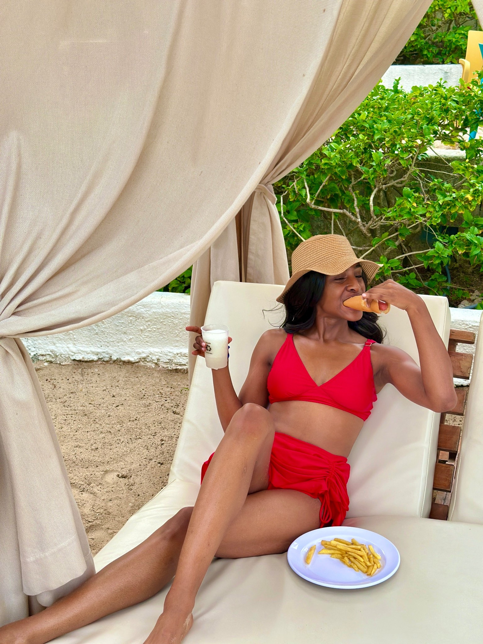 The bikini that makes you feel radiant and comfortable is on SALE! 😍 love the tummy control, adjustable straps, and flattering skirt. 

Wearing size small (5’9”) 

#LTKFindsUnder50 #LTKSwim