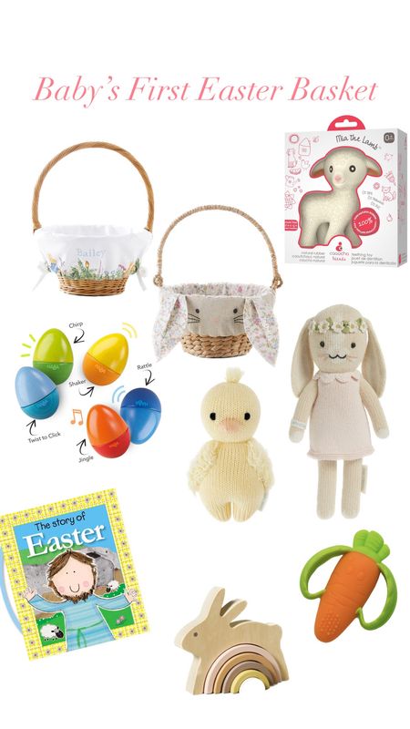 Baby’s first Easter basket gift and toys ideas. Developmentally appropriate and non toxic. 

#LTKSeasonal #LTKfindsunder100 #LTKbaby