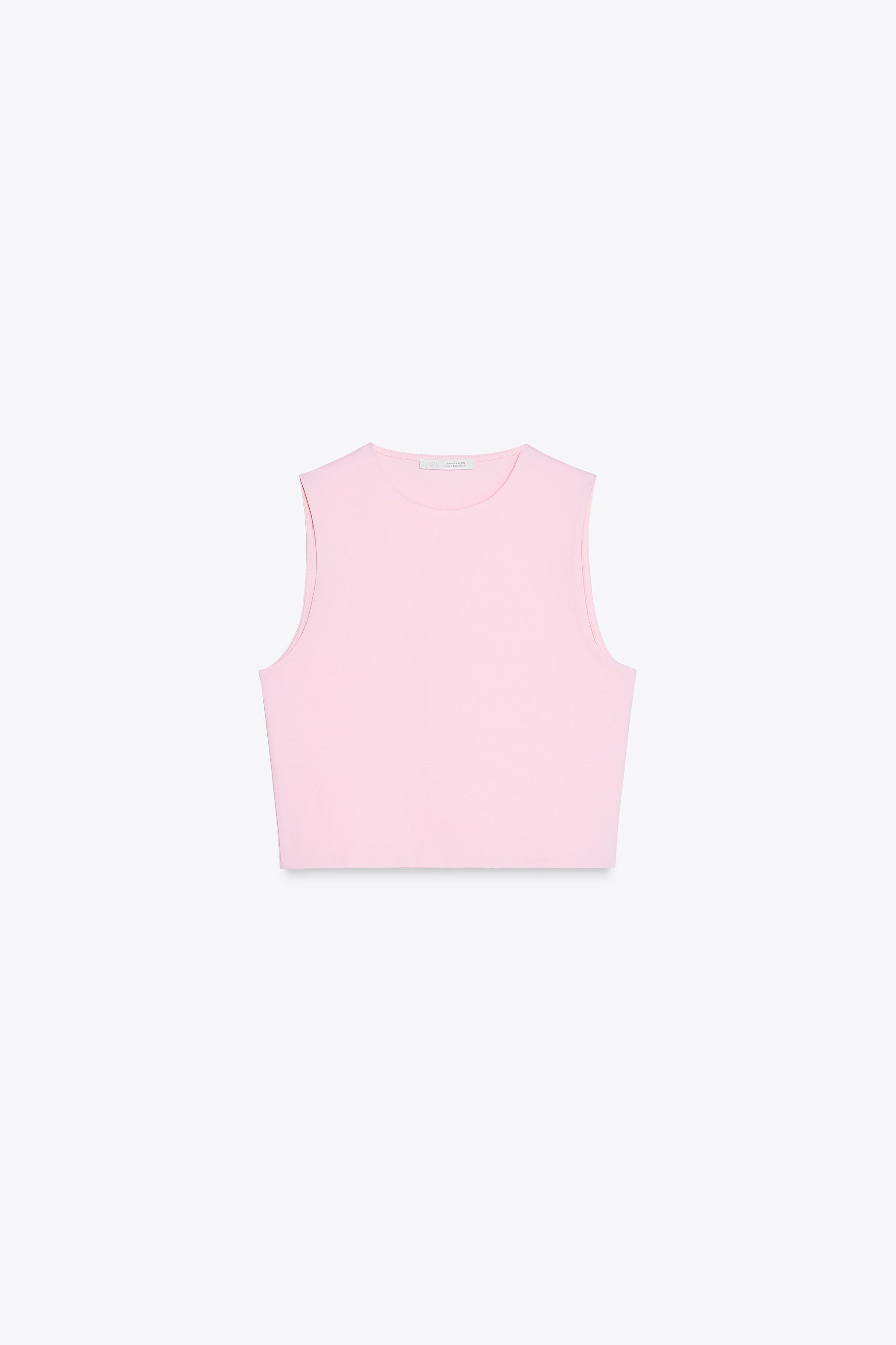 COTTON CROPPED TOP$ 12.90 Pink Black Chocolate White RedPink | 2335/353/620Add to cartAddTop made... | Zara US