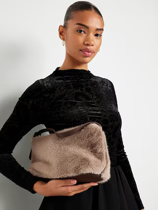 Heritage Faux-Fur Crossbody Bag | Old Navy (US)