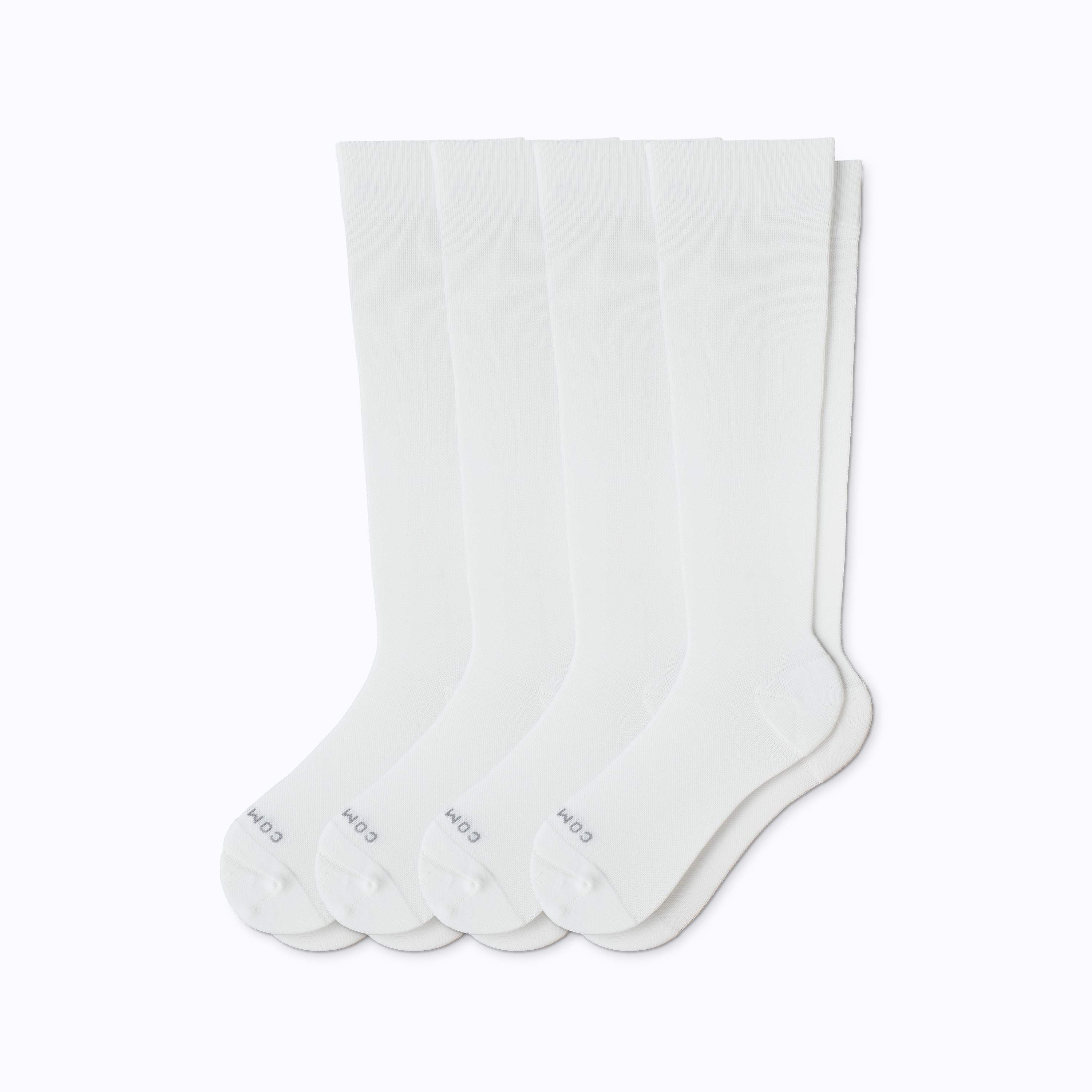 Knee-High Compression Socks  – 4-Pack Solids | Comrad