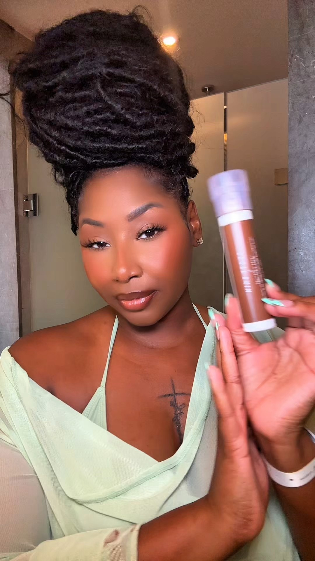 My personal fave? Fenty Skin Hydra Vizor Huez Tinted Moisturizer Broad Spectrum Mineral SPF 30 in shade 8. She’s lightweight, blends like a dream (I just use my fingers), AND has SPF 30 in it.  #fentyskin #ltkskin
