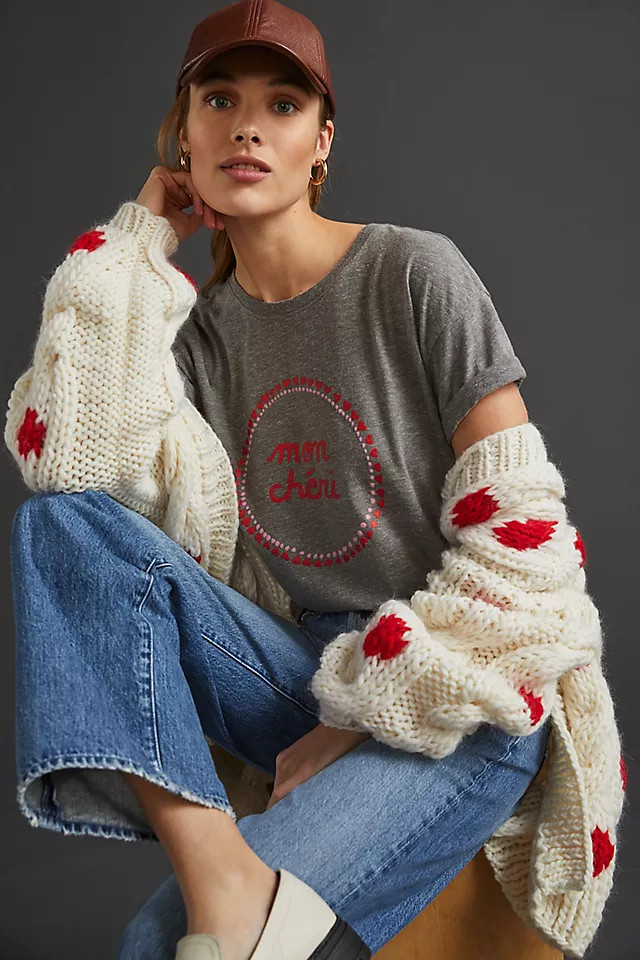 Maeve Mon Cheri Graphic Tee | Anthropologie (US)