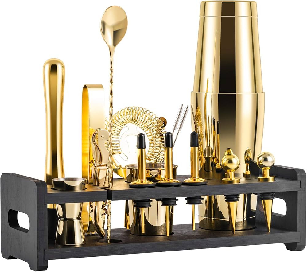 Soing 24-Piece Cocktail Shaker Set,Perfect Home Bartender Kit for Drink Mixing,Stainless Steel Ba... | Amazon (US)