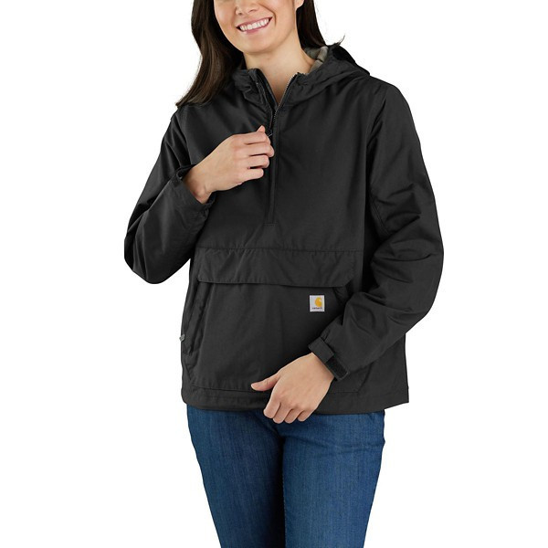 Women's Carhartt Defender Loose Fit Lightweight Packable Rain Jacket XLarge Black | Scheels