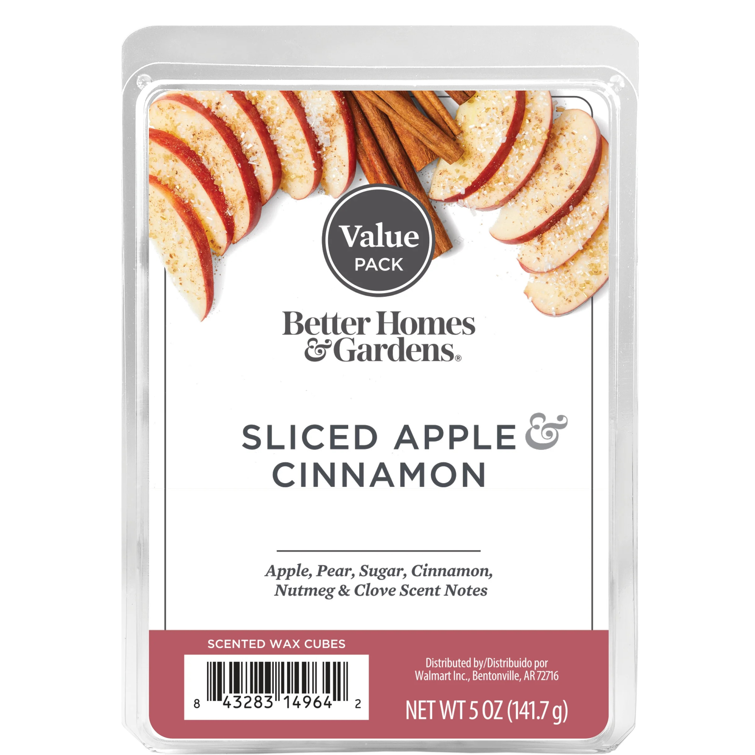 Sliced Apple Cinnamon Scented Wax Melts, Better Homes and Gardens, 5 oz (Value) | Walmart (US)