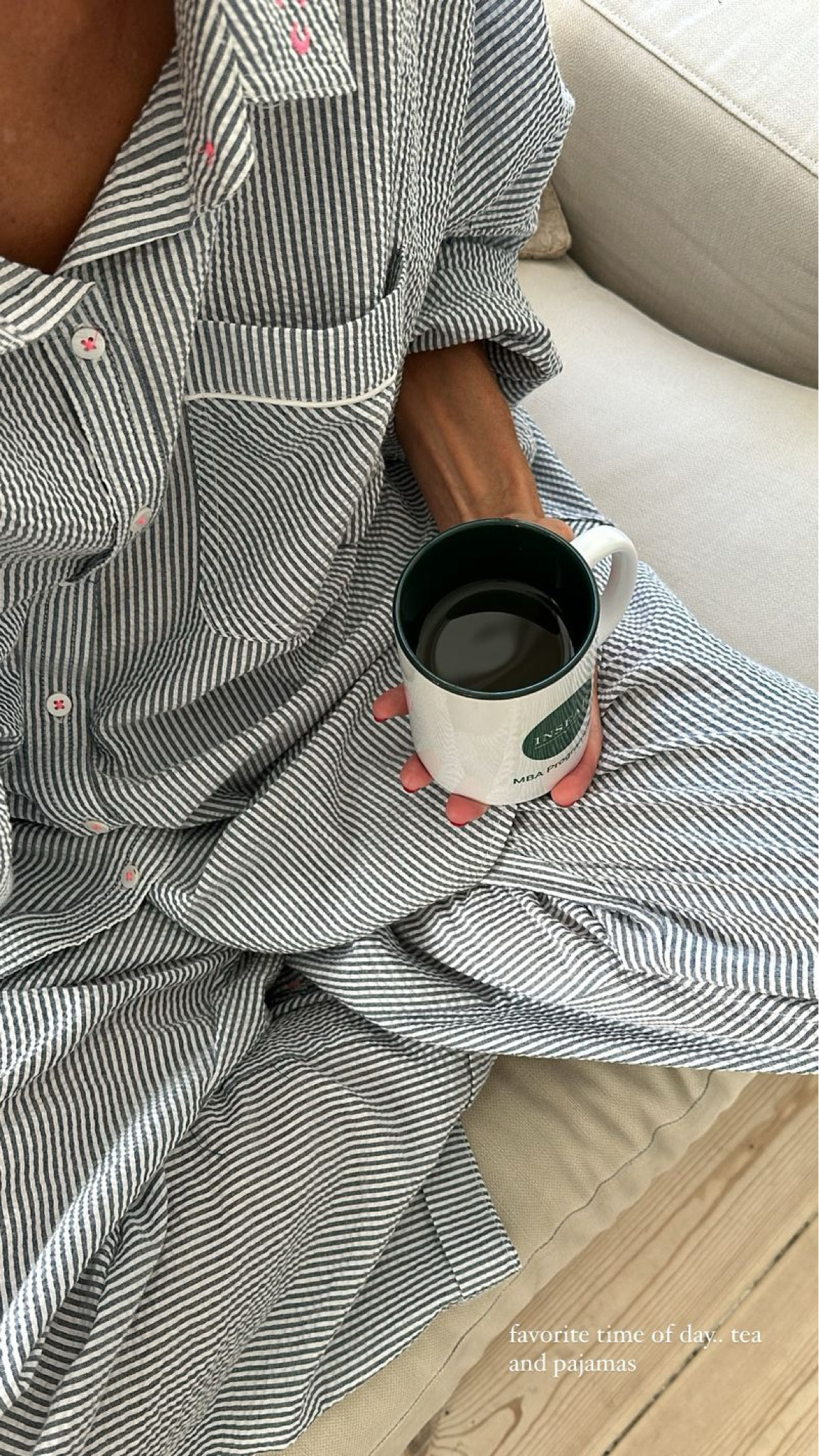 Favorite time of day…tea and pajamas ☕️

#LTKStyleTip