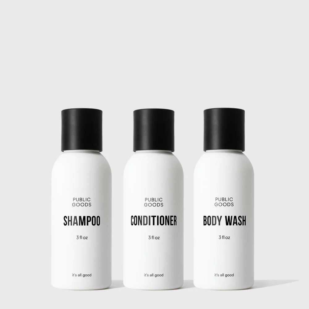 Shower Essentials Travel Set | Public Goods