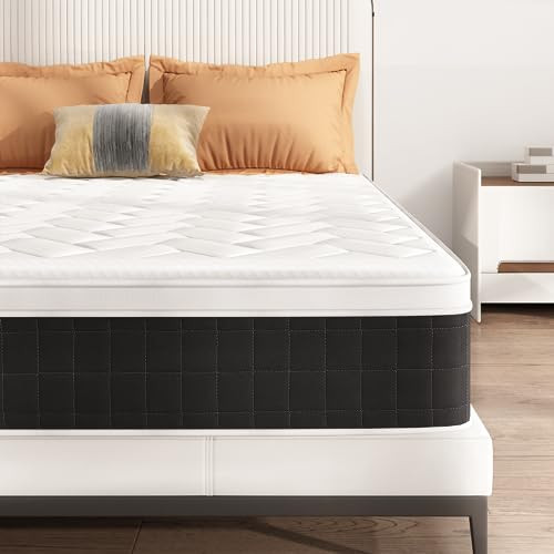 Z-hom Mattress King Size, 10 Inch Hybrid Euro Top Mattress Bed in a Box, Individually 5-Zone Pock... | Amazon (US)