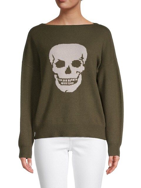 360 Cashmere Mercedes Skull Cashmere Sweater on SALE | Saks OFF 5TH | Saks Fifth Avenue OFF 5TH