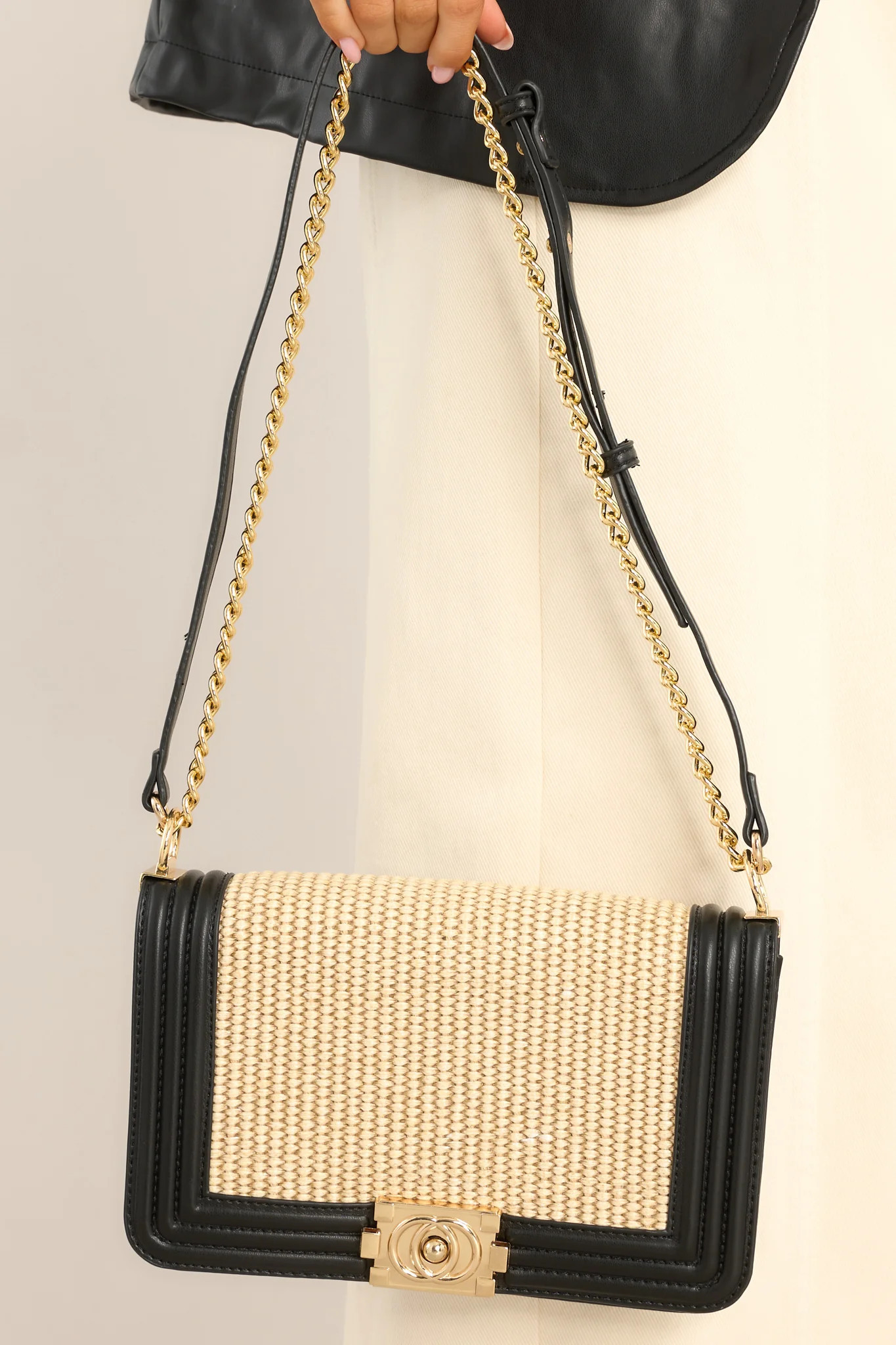 Whatever You Want Black Natural Handbag | Red Dress 