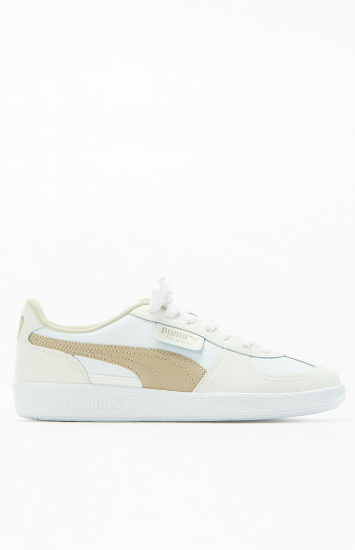 Puma Women's White Palermo Leather Sneakers - Size 9 | PacSun