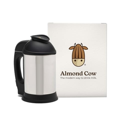 Almond Cow Nut Milk Maker Machine, Plant Based Milk Maker for Homemade Almond, Oat, Cashew Nut Milk, Soy Milk, Dairy Free Bevenrages, Stainless Steel Food Machines, 5-6 Cups Per Batch, 120V | Amazon (US)