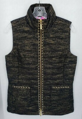 NWT Lilly Pulitzer Women's Small Noella Vest Onyx Resort Boucle | eBay US