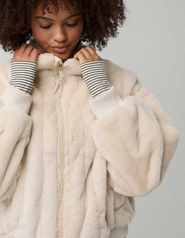 OFFLINE By Aerie Fur Full Zip Jacket | Aerie