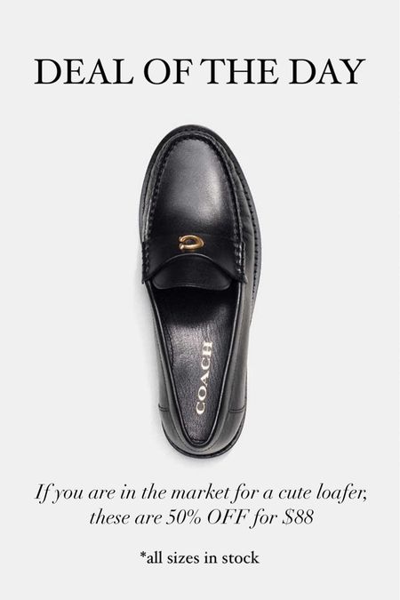 Black leather loafers on major sale for $88

#LTKShoeCrush #LTKStyleTip #LTKSaleAlert