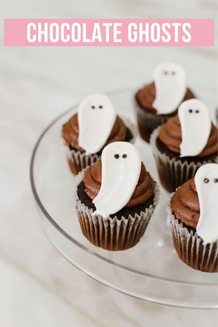 BOO! How cute are these little chocolate ghosts?! Perfect for when you're in a pinch, only have 5 minutes, but still want to look fancy! 

Sprinkle with some edible glitter to make them Boooujee!!! Tags: walmart, michaels 

#LTKparties #LTKHalloween #LTKHoliday