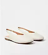 High Vamp Slingback Flats | LOFT