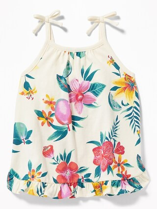Ruffle-Hem Jersey Tank for Toddler Girls | Old Navy US