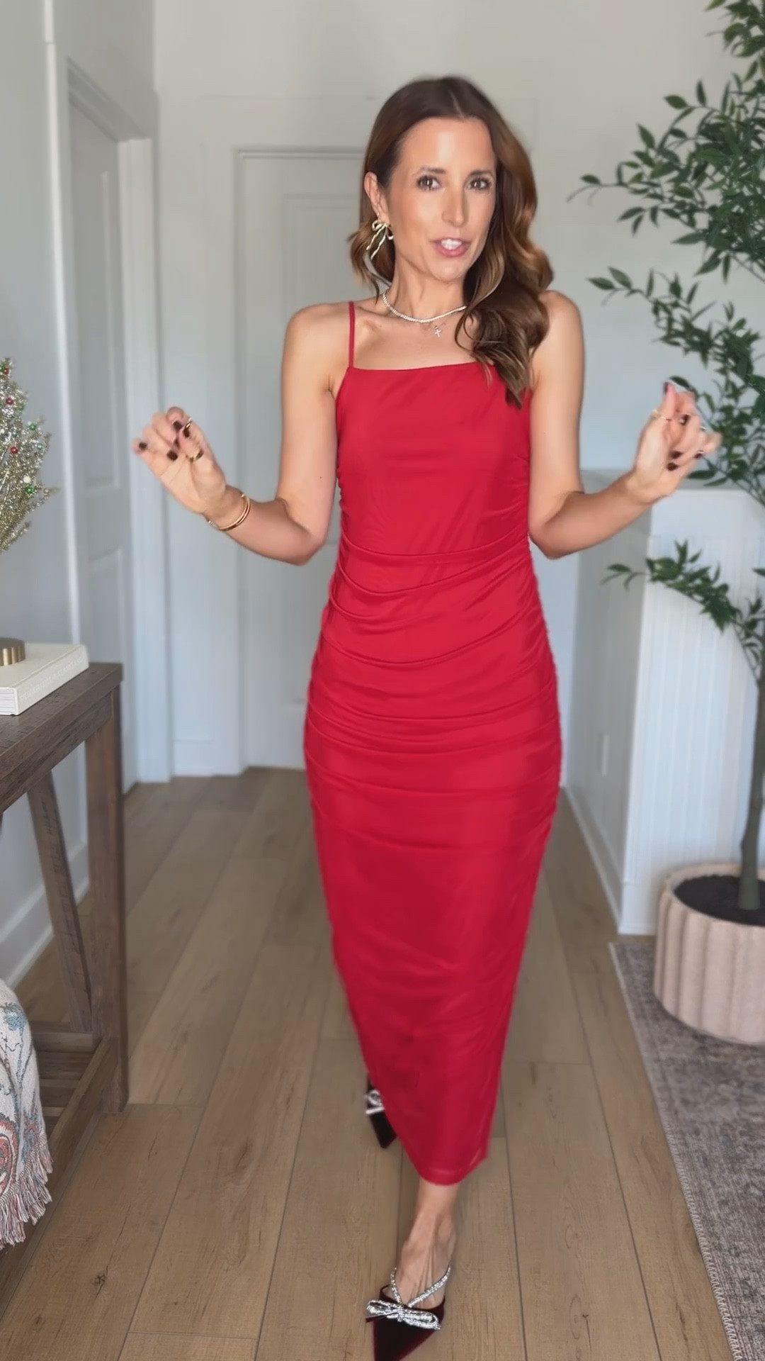 Target Christmas party dresses. Target Christmas party outfits. Holiday party outfits. Thanksgiving outfits. Party dresses. Cocktail dresses. Bow heels are TTS. 

*Wearing XS in dress - runs big so consider sizing down. Had adjustable straps. 

#LTKParties #LTKHoliday #LTKWedding